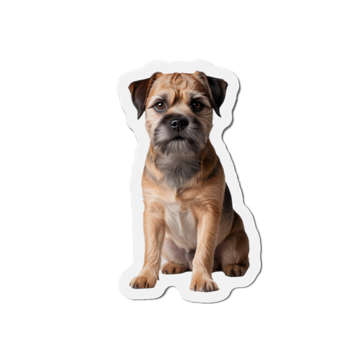 Border Terrier Die-Cut Magnet - Cute Dog Breed Refrigerator Magnet, Pet Lover Gift, Animal Decor, Fridge Decoration, Puppy Art Magnet