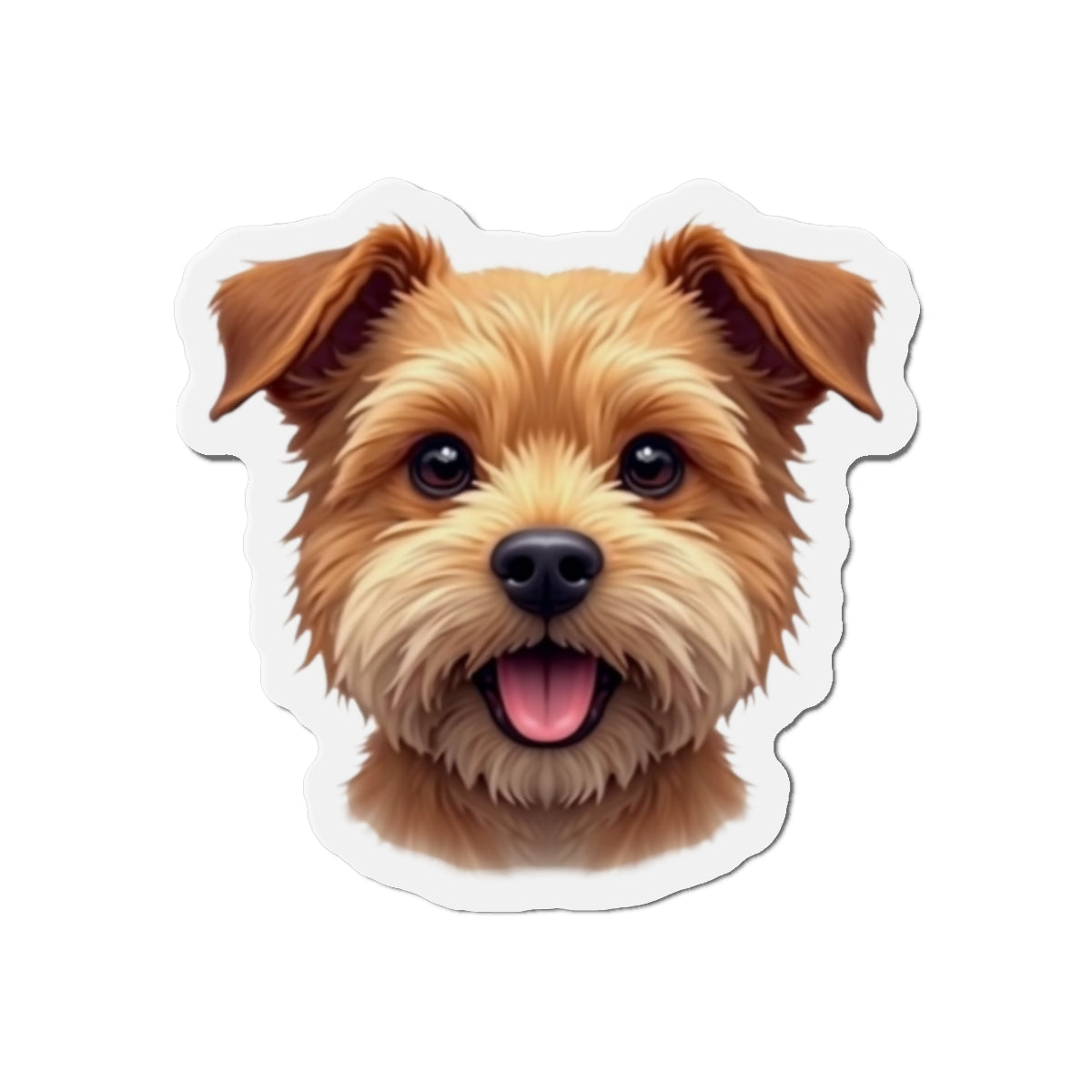 Border Terrier Die-Cut Magnet - Cute Dog Breed Refrigerator Magnet, Pet Lover Gift, Animal Decor, Fridge Decoration, Puppy Art Magnet