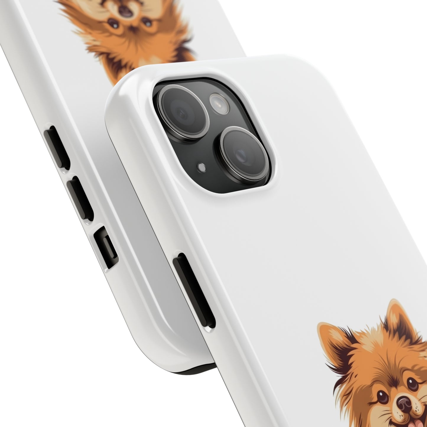 White Pomeranian Tough Phone Case