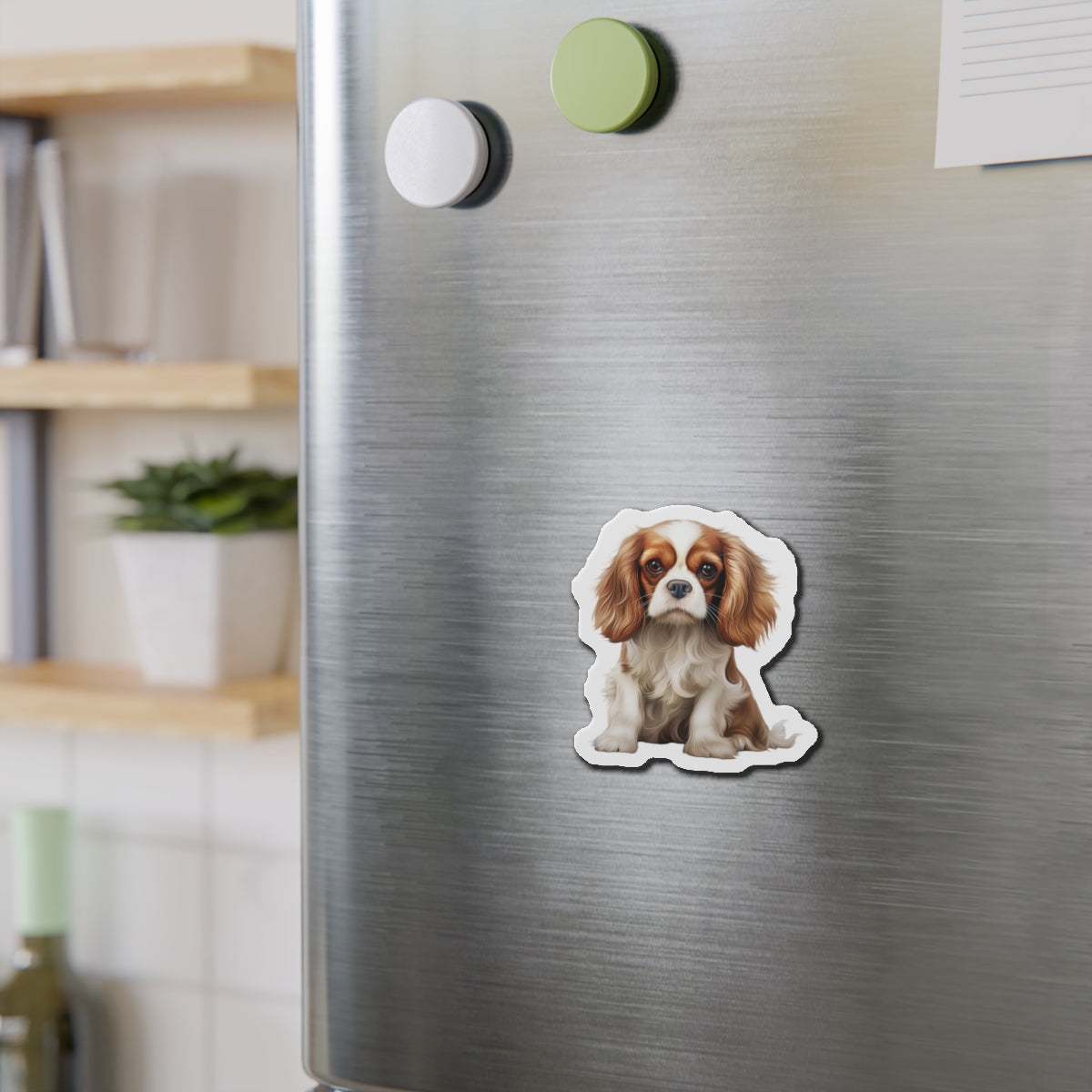 Cavalier King Charles Spaniel Magnet | Die Cut Dog Magnet | Pet Kitchen Decor