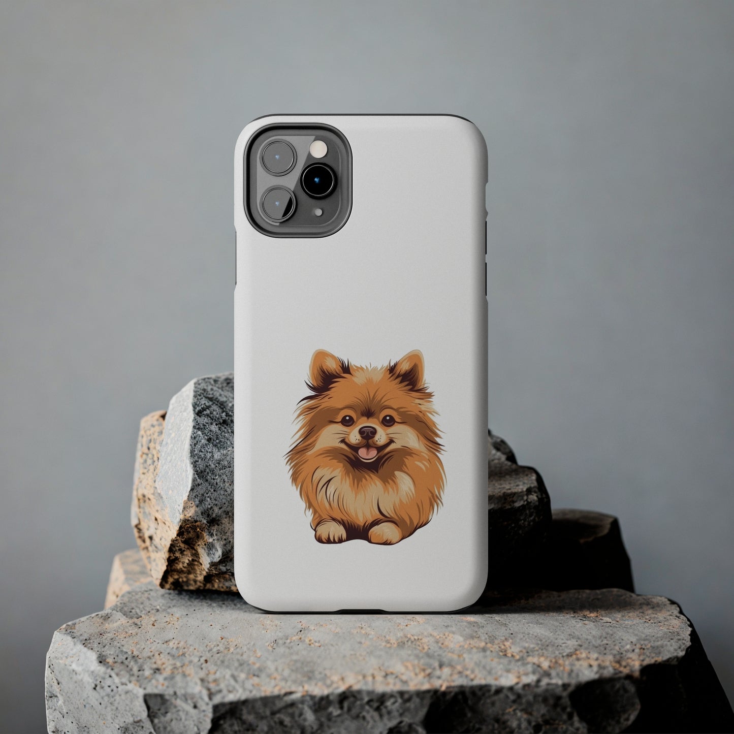 White Pomeranian Tough Phone Case