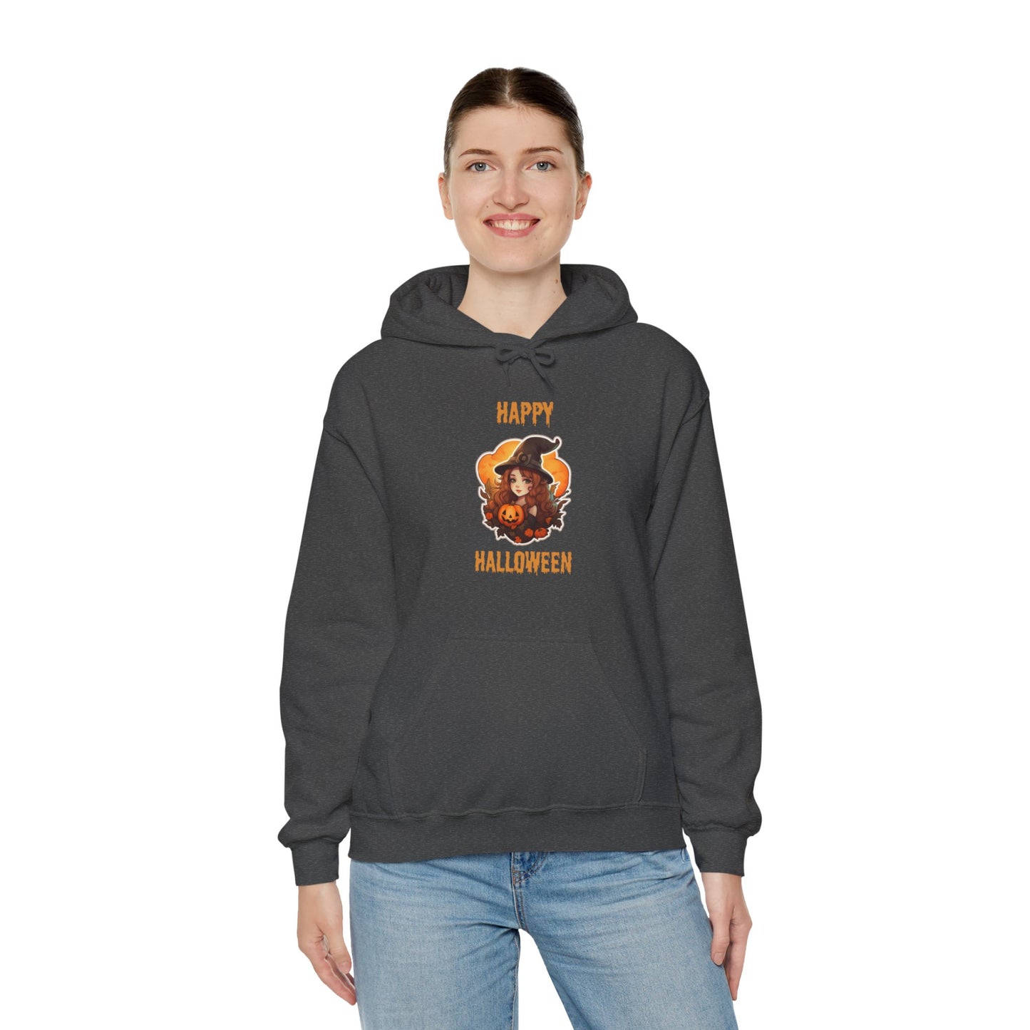 Witch Happy Halloween Unisex Heavy Blend Hooded Sweatshirt
