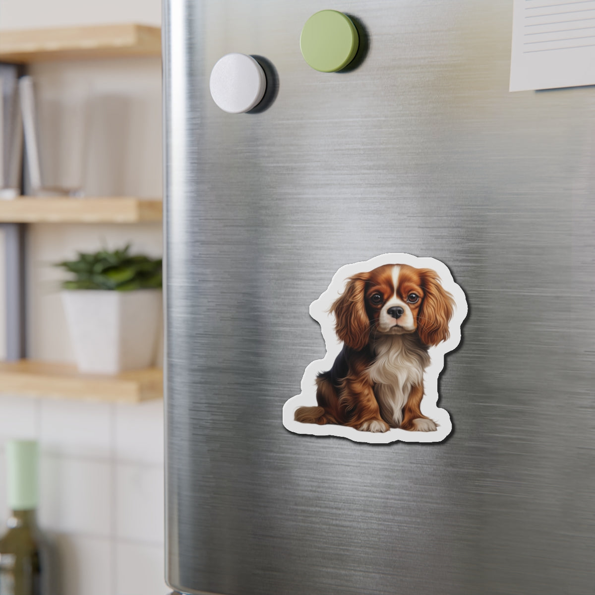 Cavalier King Charles Spaniel Magnet | Die Cut Dog Magnet | Pet Kitchen Decor