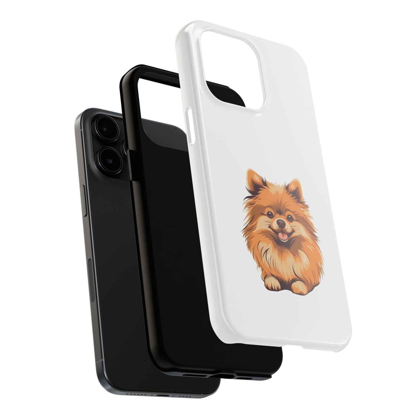 White Pomeranian Tough Phone Case
