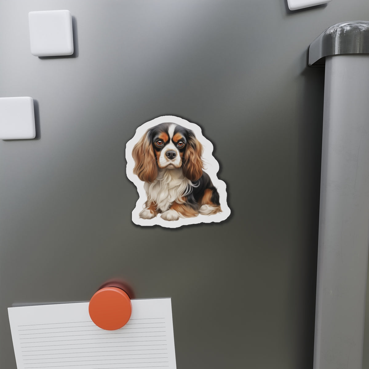 Cavalier King Charles Spaniel Magnet | Die Cut Dog Magnet | Pet Kitchen Decor