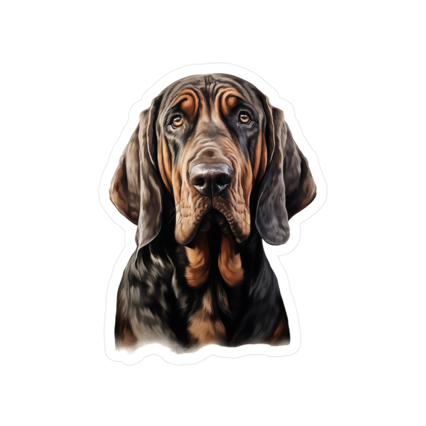Bloodhound Sticker - Kiss-Cut Vinyl Dog Decals