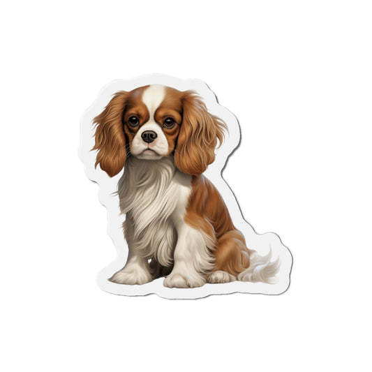 Cavalier King Charles Spaniel Magnet | Die Cut Dog Magnet | Pet Kitchen Decor