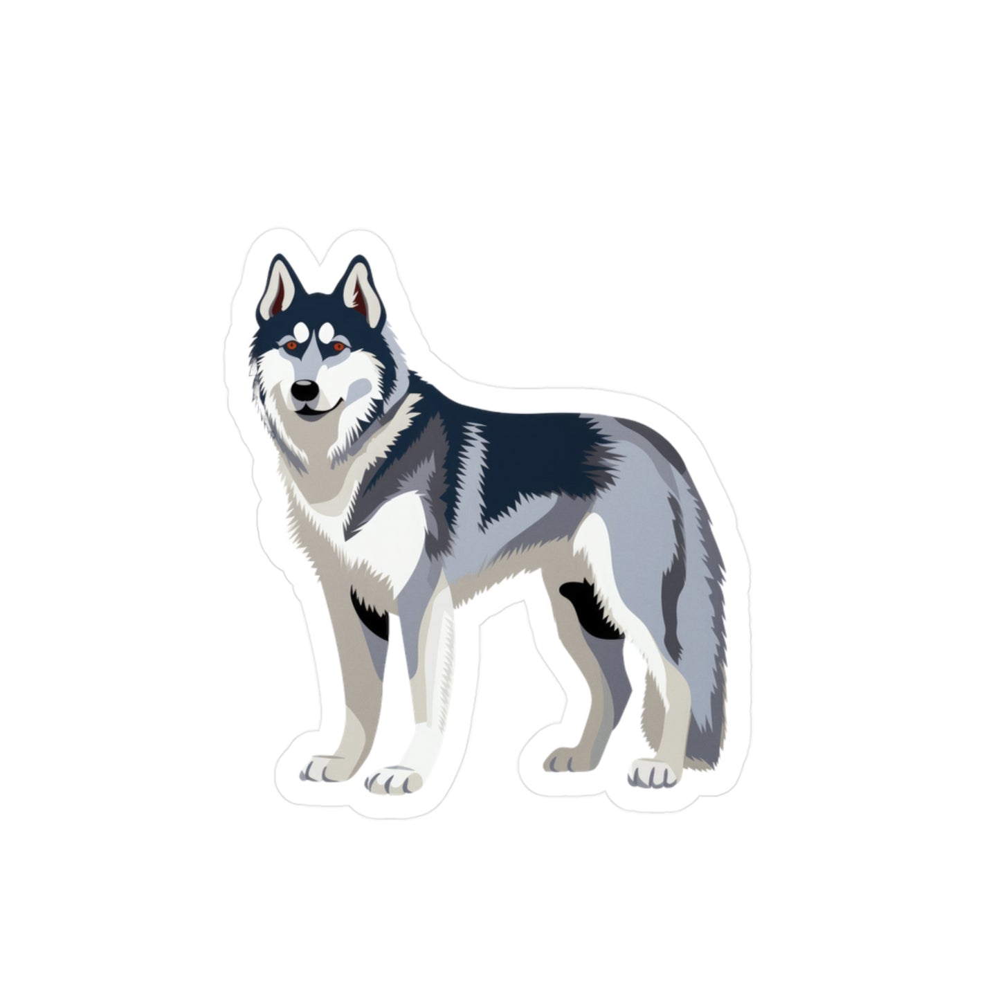 Siberian Husky Sticker - Kiss-Cut Vinyl Decals