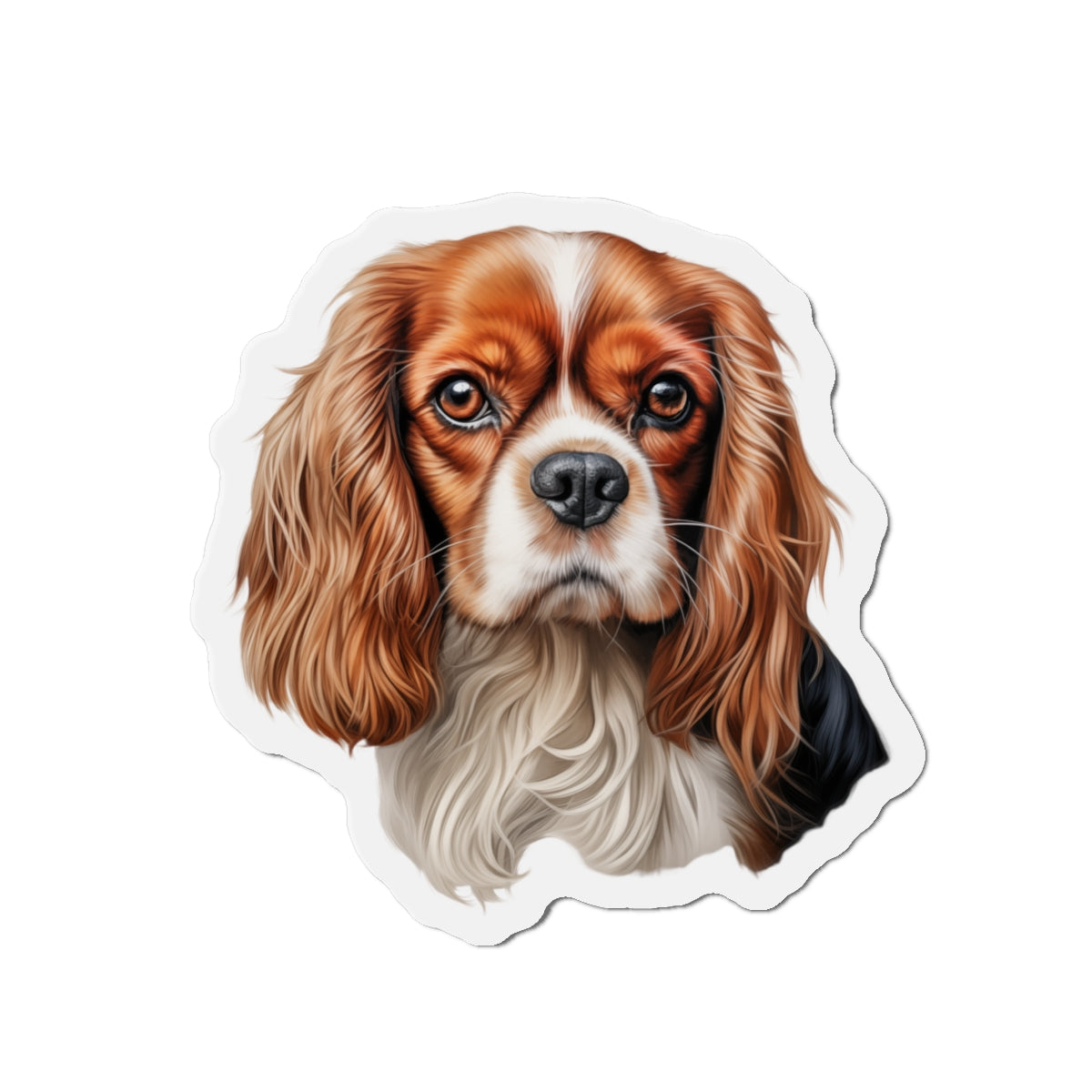 Cavalier King Charles Spaniel Magnet | Die Cut Dog Magnet | Pet Kitchen Decor