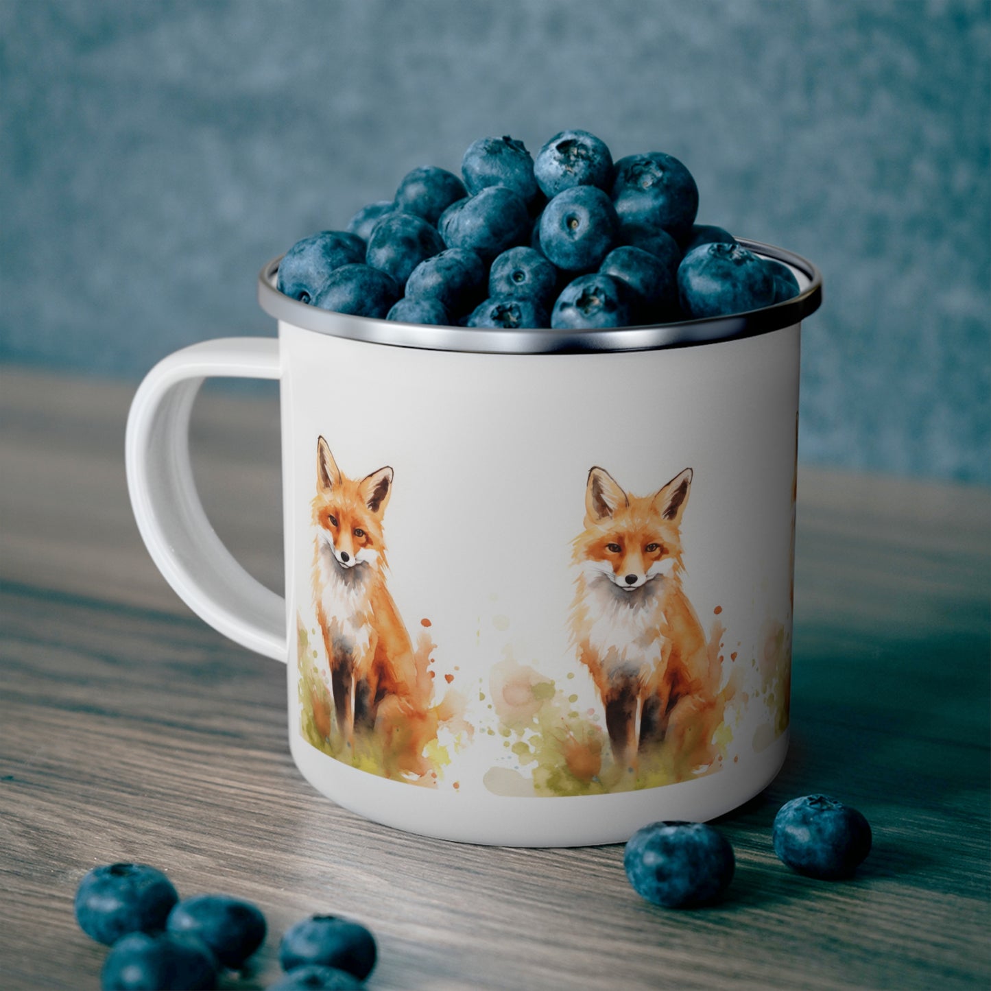 Fox Enamel Camping Mug