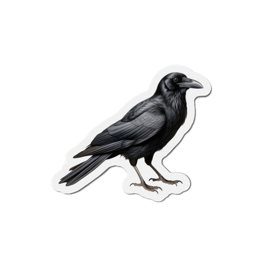 Crow Magnet | Die Cut Bird Fridge Magnet | Kitchen Decor