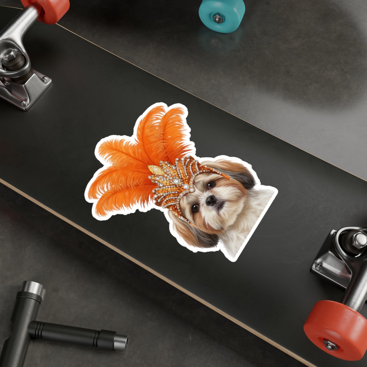 Showgirl Shih Tzu Sticker - Waterproof Dog Decal