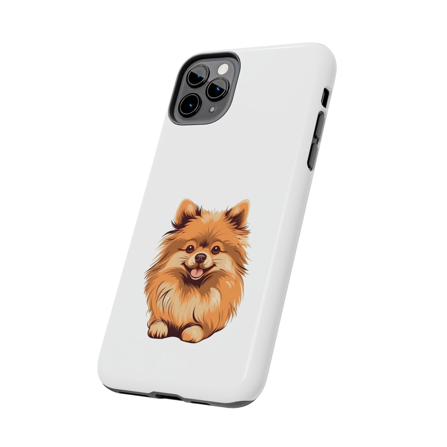 White Pomeranian Tough Phone Case