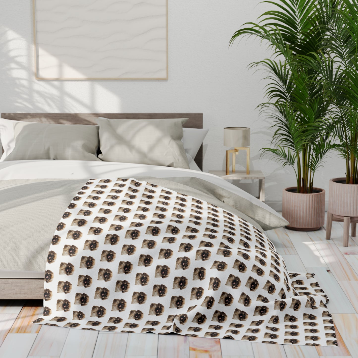 Pekingese Arctic Fleece Blanket