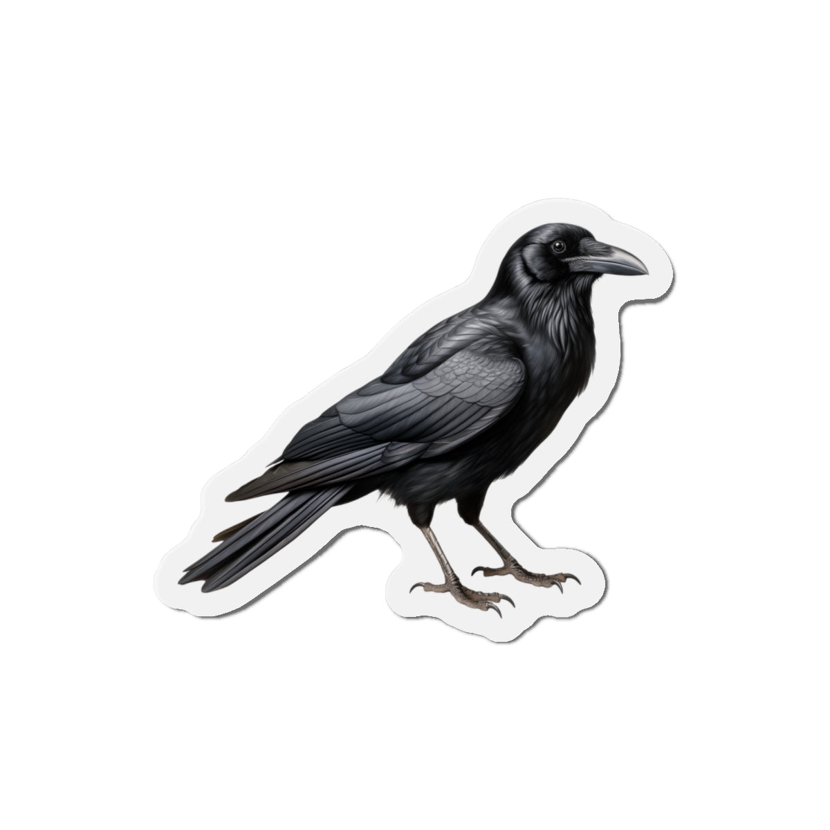 Crow Magnet | Die Cut Bird Fridge Magnet | Kitchen Decor