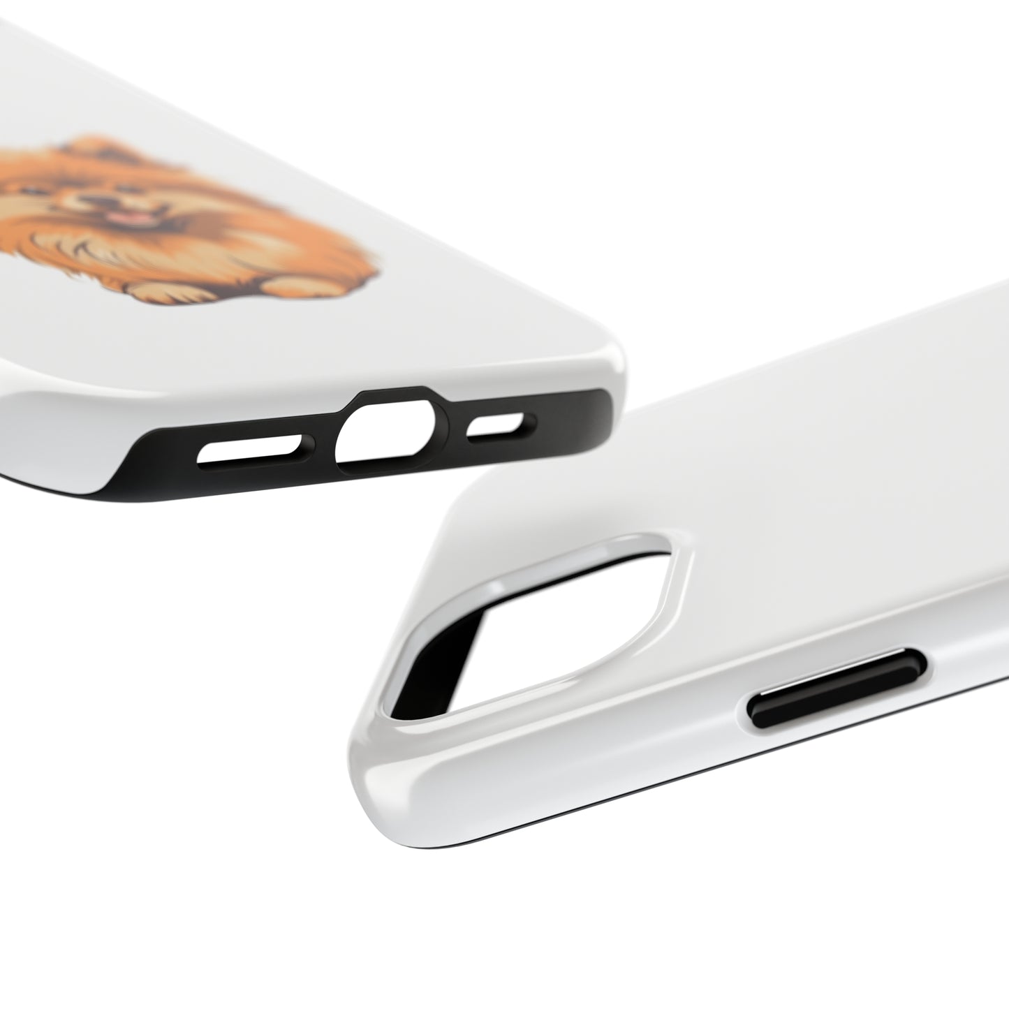 White Pomeranian Tough Phone Case