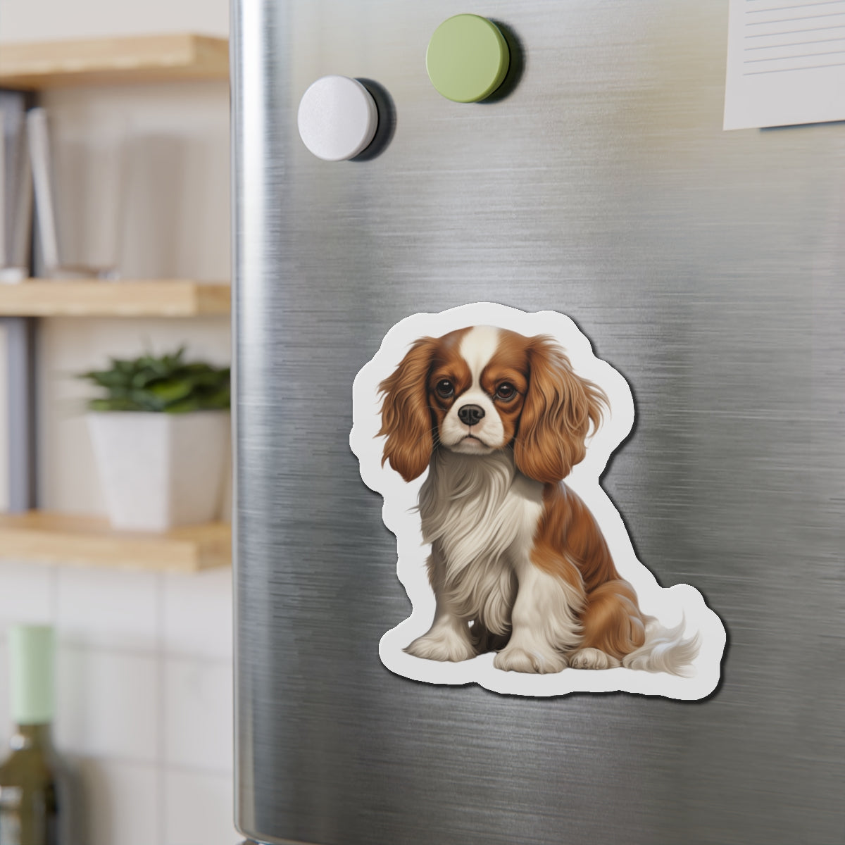 Cavalier King Charles Spaniel Magnet | Die Cut Dog Magnet | Pet Kitchen Decor