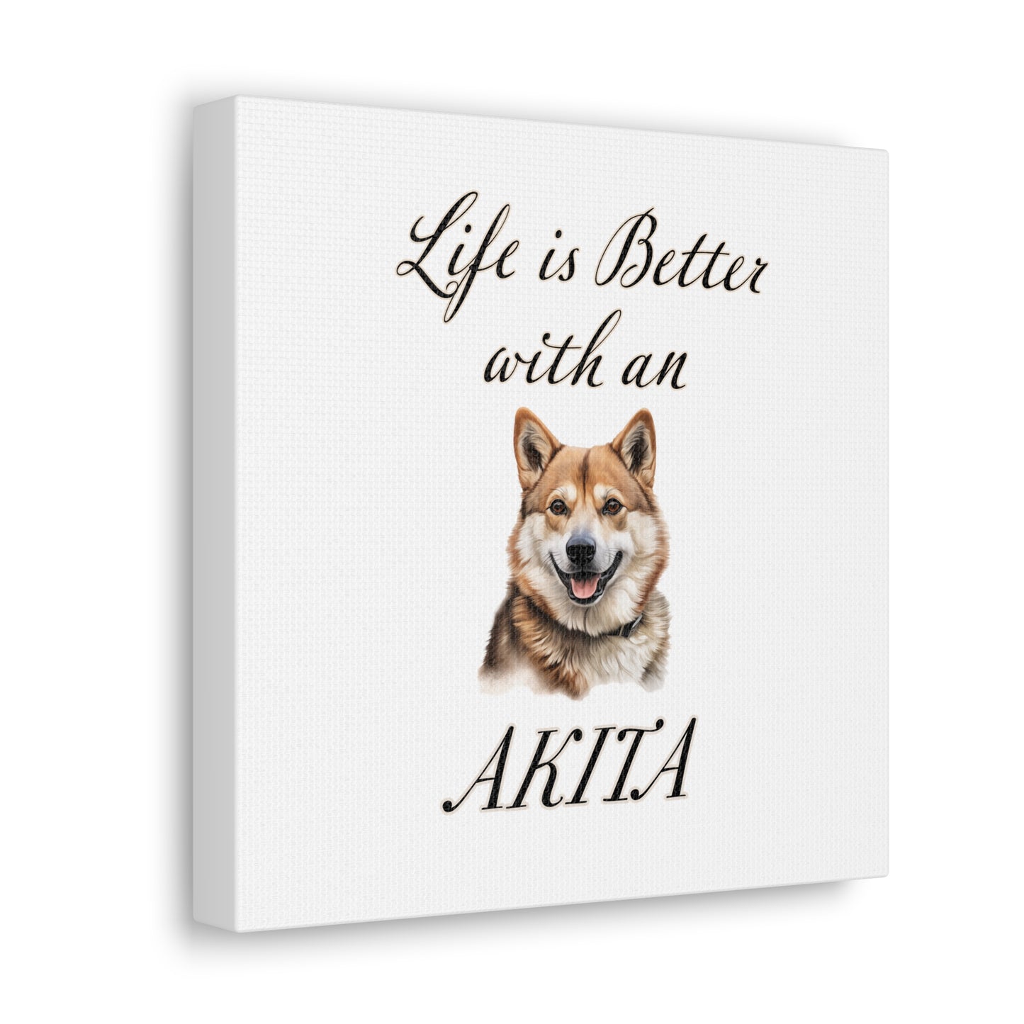 Akita Art - Dog Print - Canvas Gallery Wraps