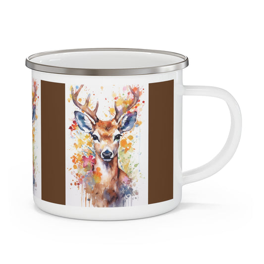 Deer 2 Enamel Camping Mug