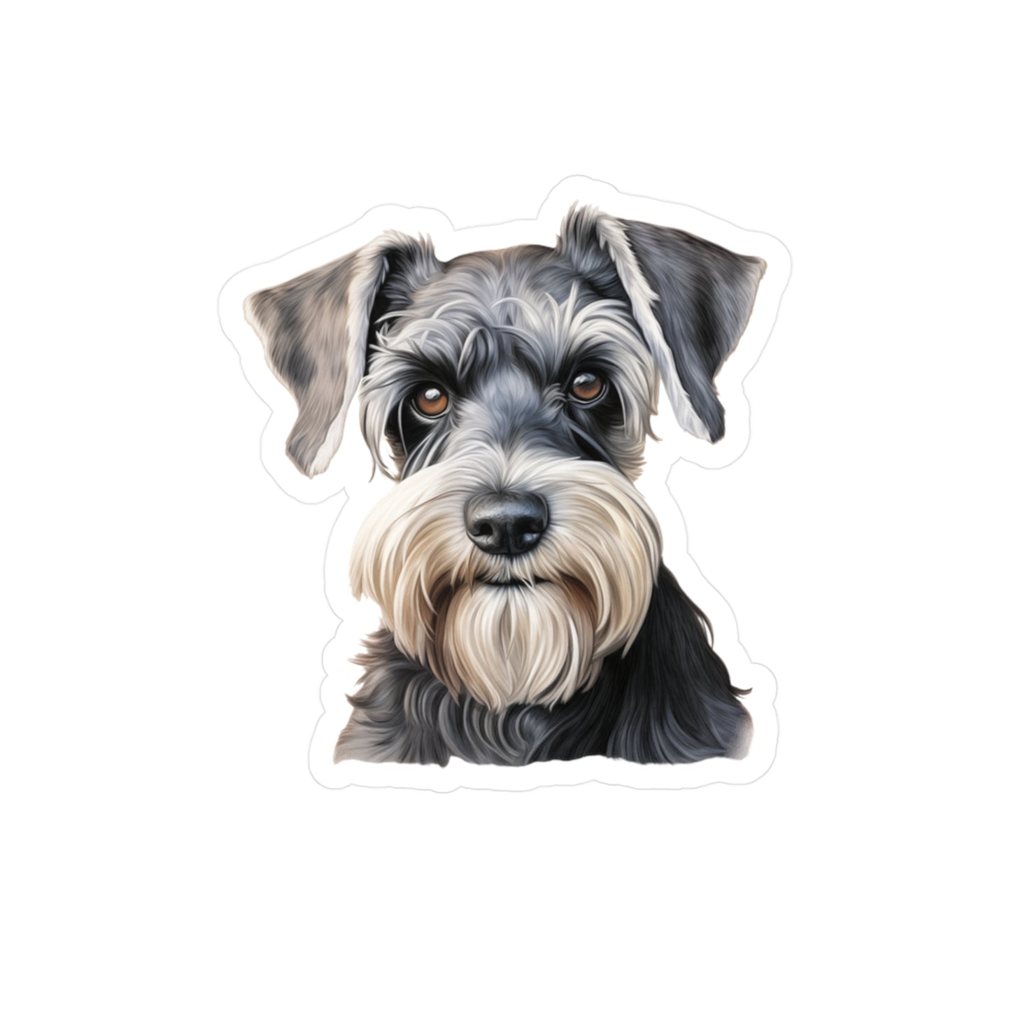 Schnauzer Sticker - Kiss-Cut Dog Vinyl Decals