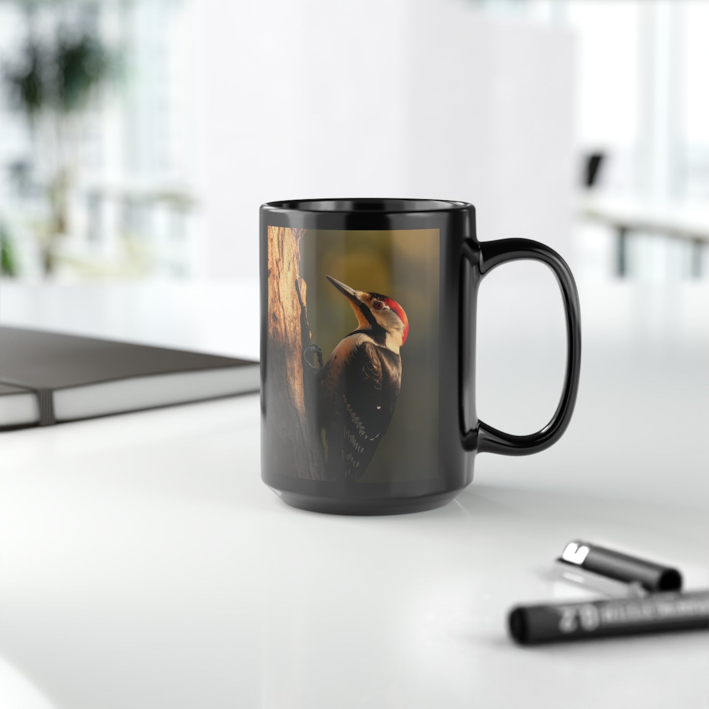 Woodpecker Mug - 15 oz Ceramic Mug