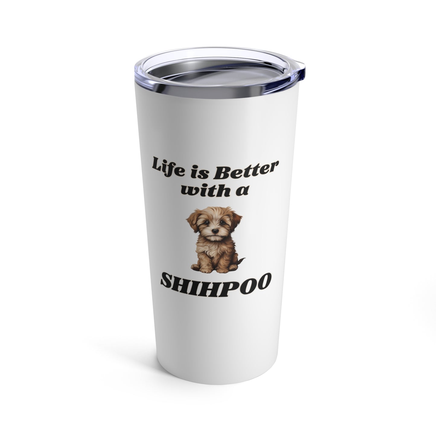 Shihpoo Tumbler, Stainless Steel Dog Travel Mug 20oz