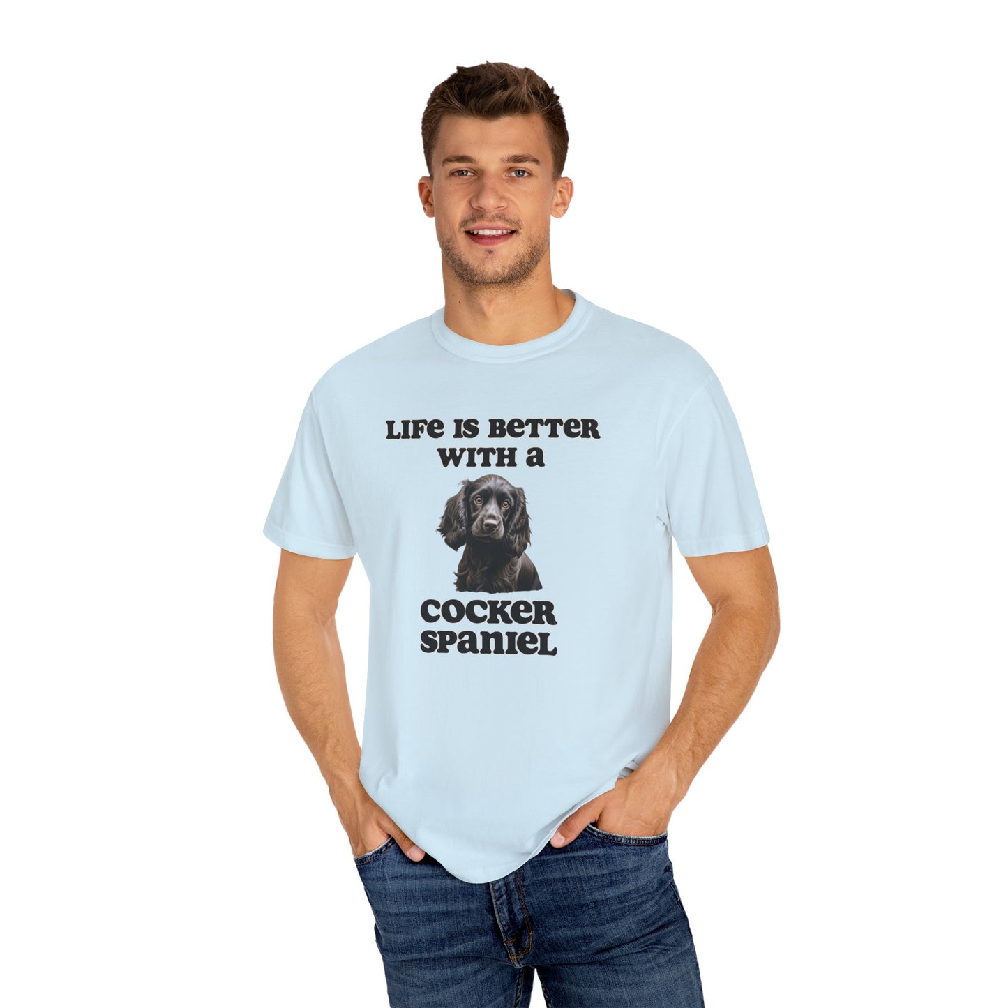 Black Cocker Spaniel Tshirt - Dog Mom Shirt, Dog Dad Shirt, gift for Dog Mom
