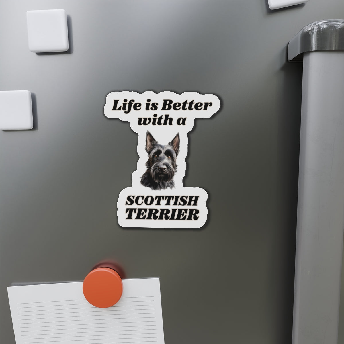 Scottish Terrier Magnet | Die Cut Dog Magnet | Pet Kitchen Decor