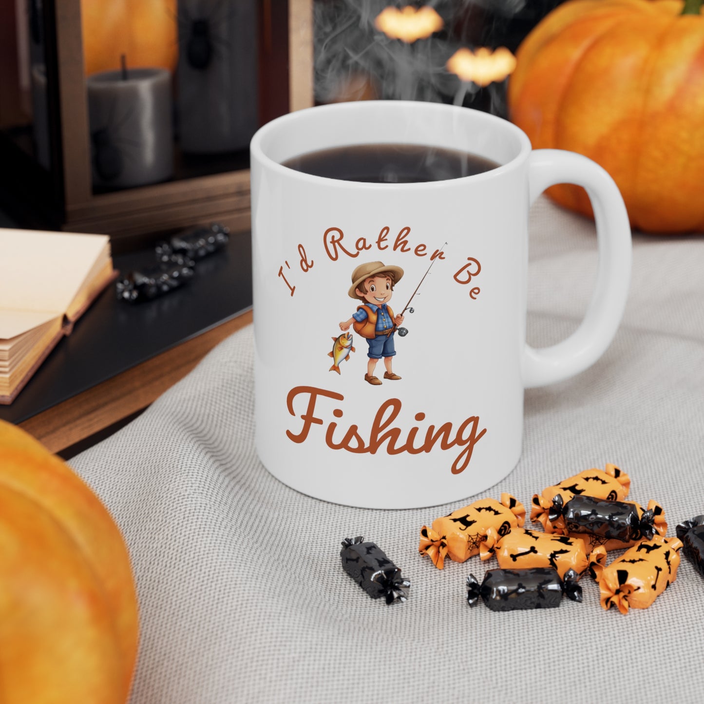 I'd Rather Be Fishing boy - 11oz