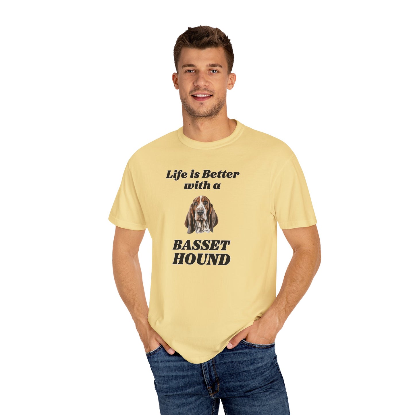 Life is Better with a Basset Hound T-shirt