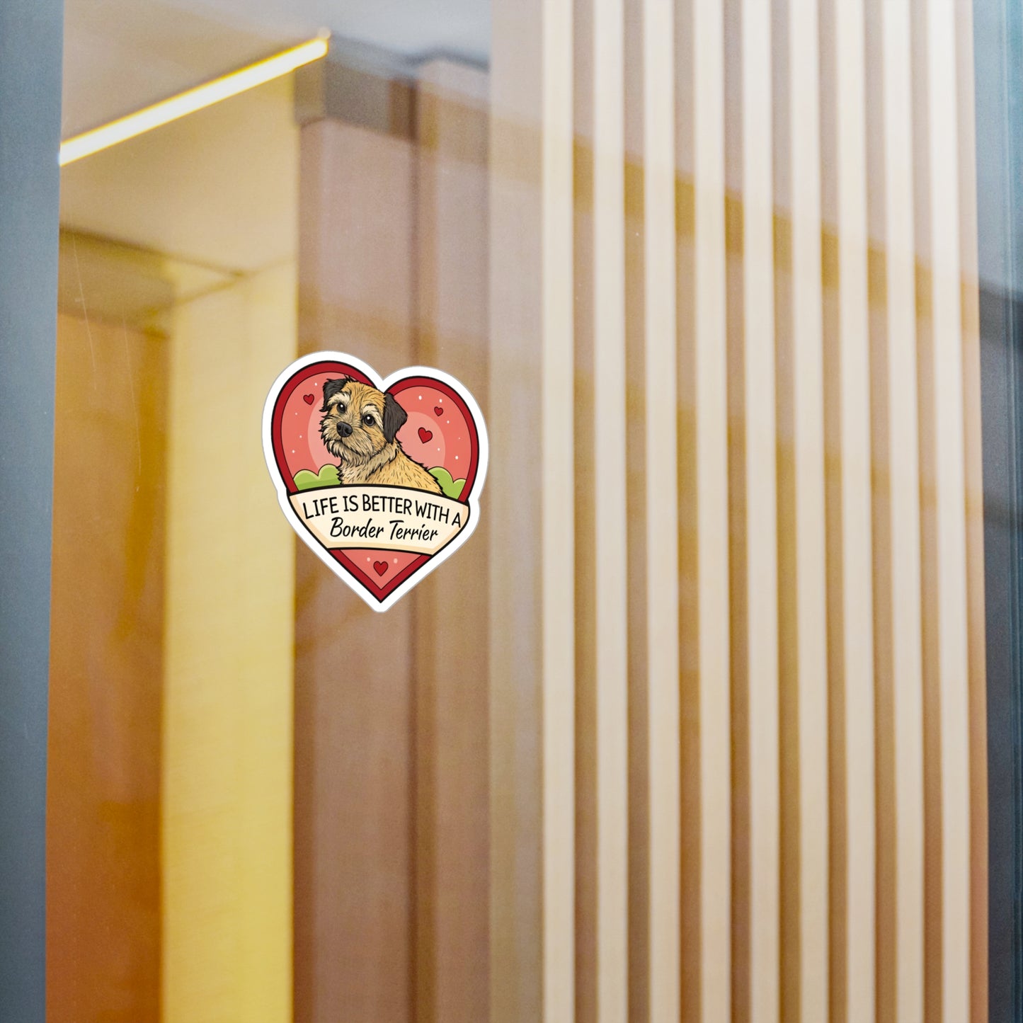 Border Terrier Kiss-Cut Vinyl Decals Stickers, Dog Lover Gift, Car Decals, Laptop Stickers, Pet Owner Gift, Animal Lover Decor