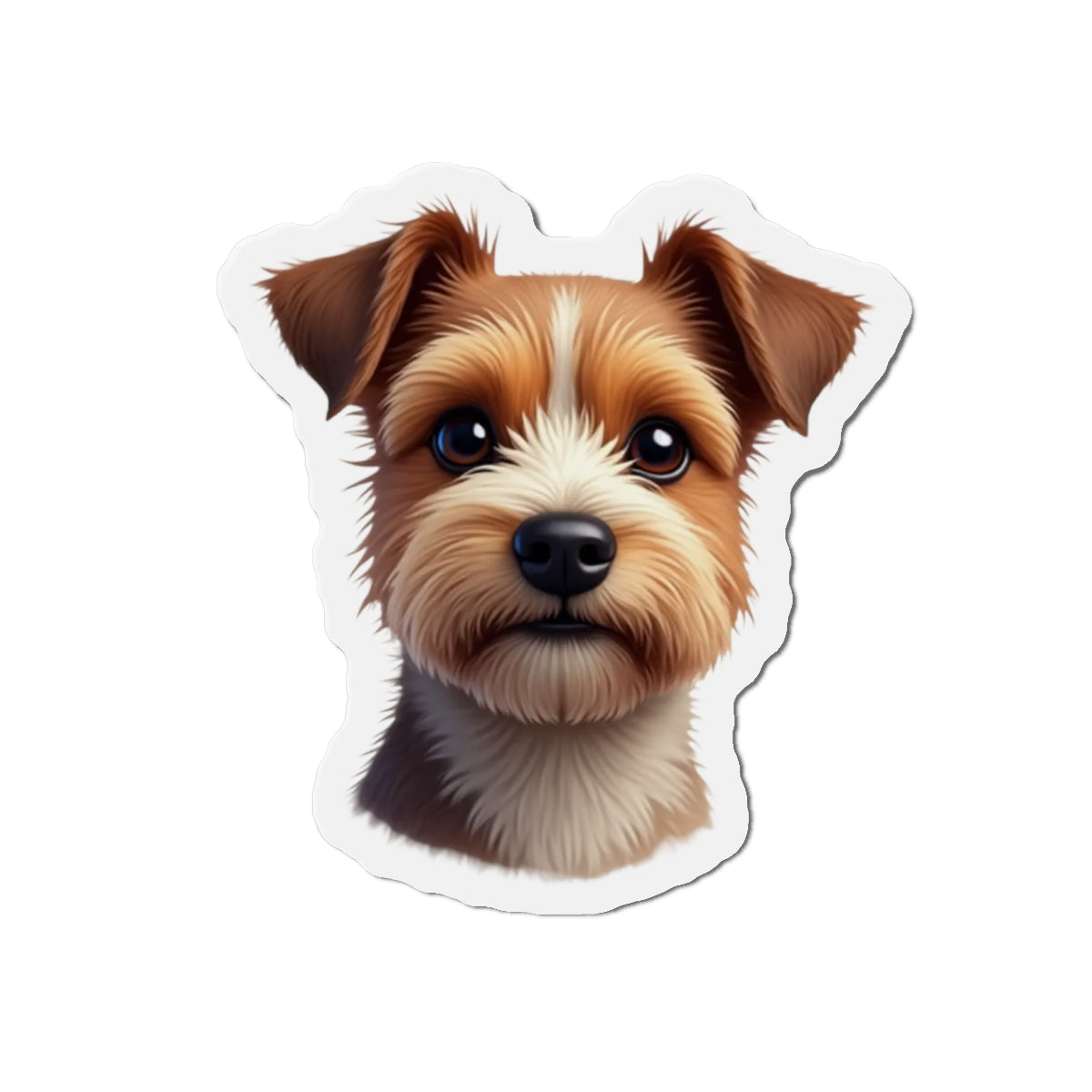 Border Terrier Die-Cut Magnet - Cute Dog Breed Refrigerator Magnet, Pet Lover Gift, Animal Decor, Fridge Decoration, Puppy Art Magnet