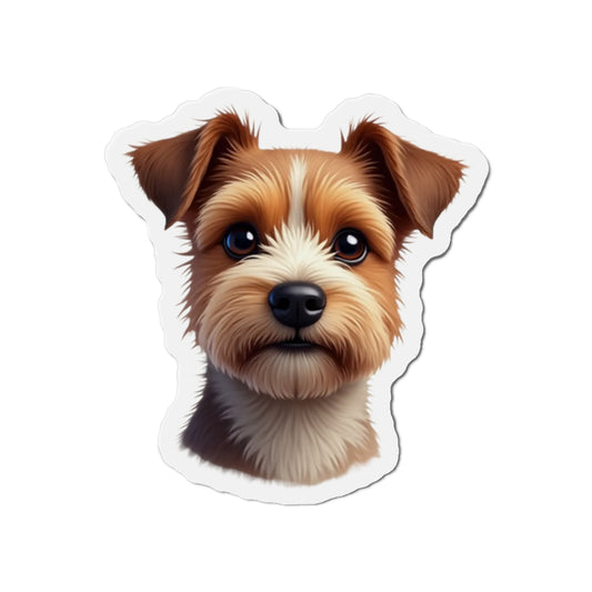 Border Terrier Die-Cut Magnet - Cute Dog Breed Refrigerator Magnet, Pet Lover Gift, Animal Decor, Fridge Decoration, Puppy Art Magnet