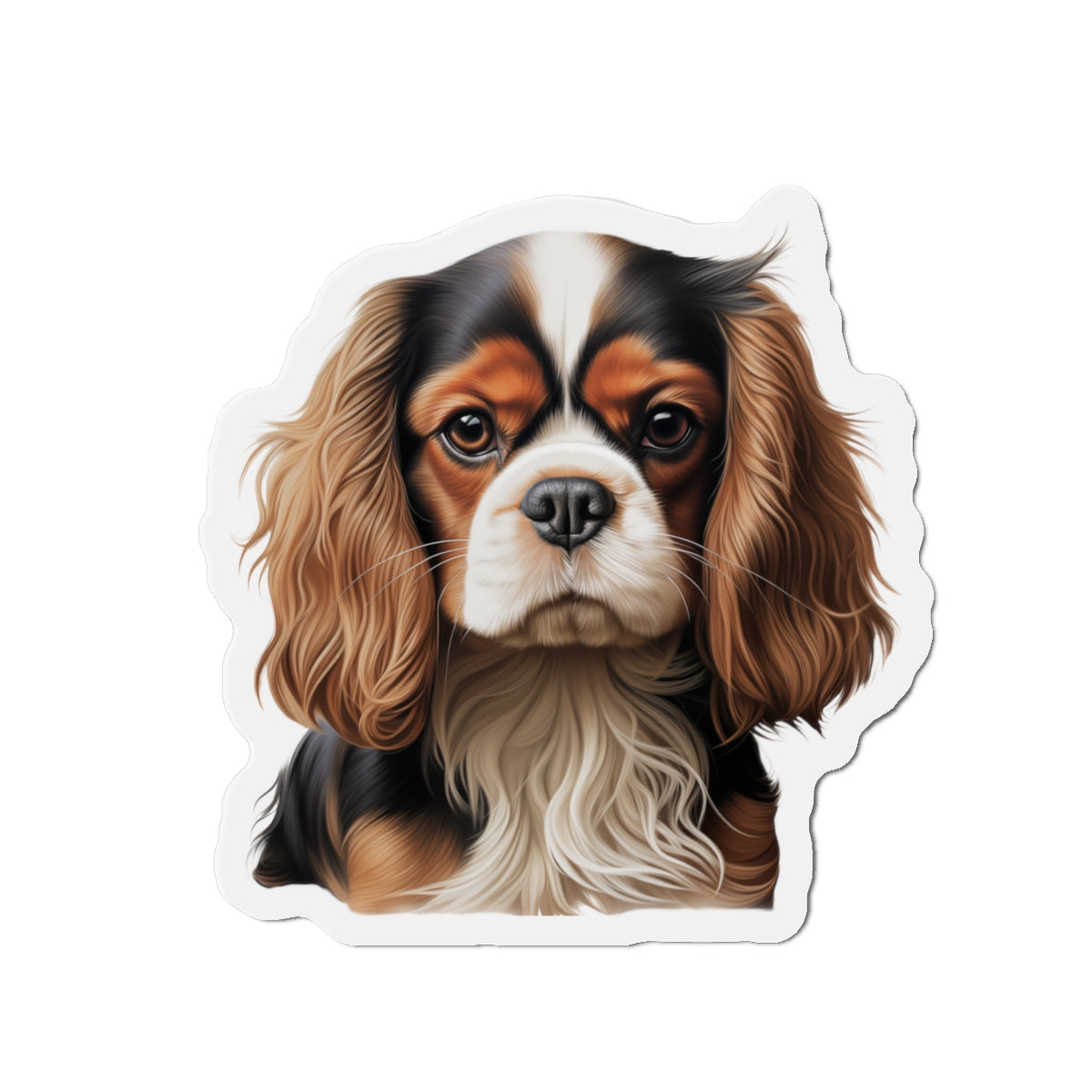 Cavalier King Charles Spaniel Magnet | Die Cut Dog Magnet | Pet Kitchen Decor