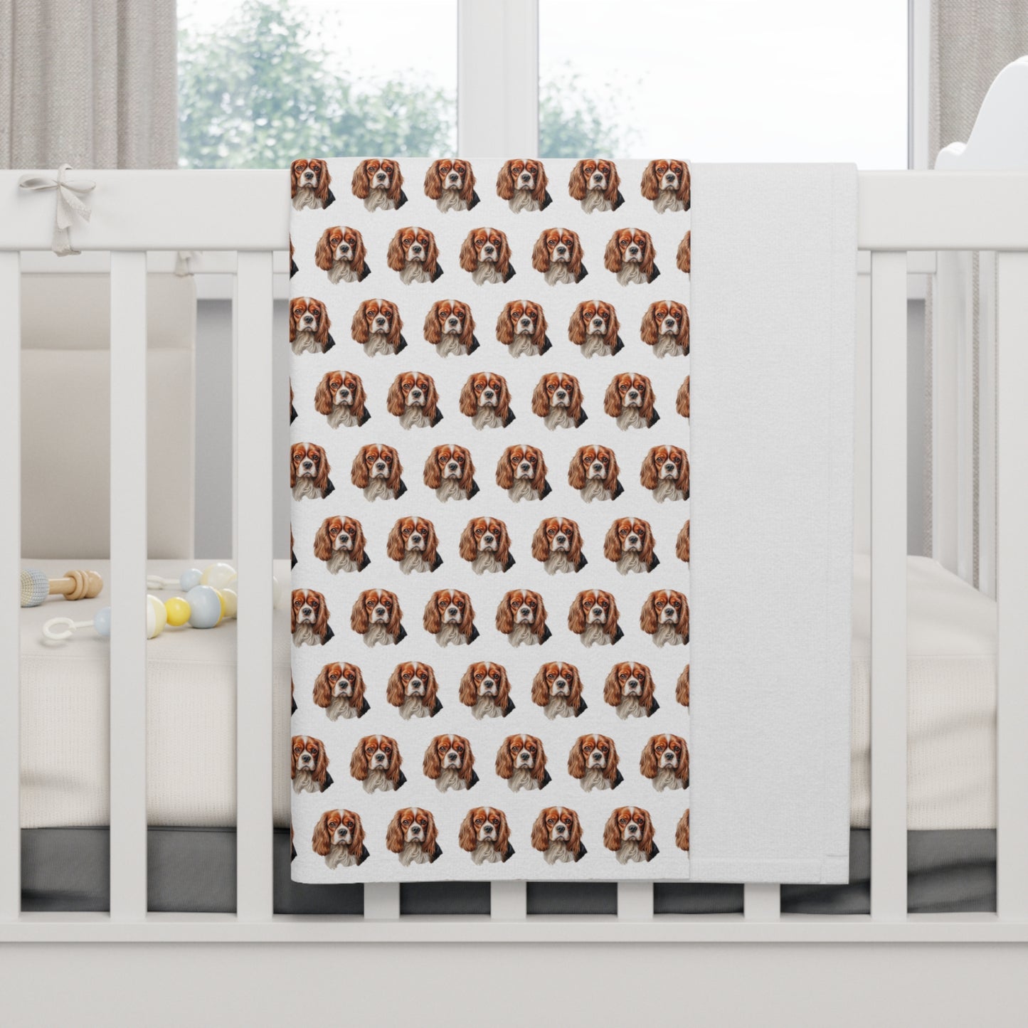 Cavalier King Charles Spaniel Soft Fleece Baby Blanket