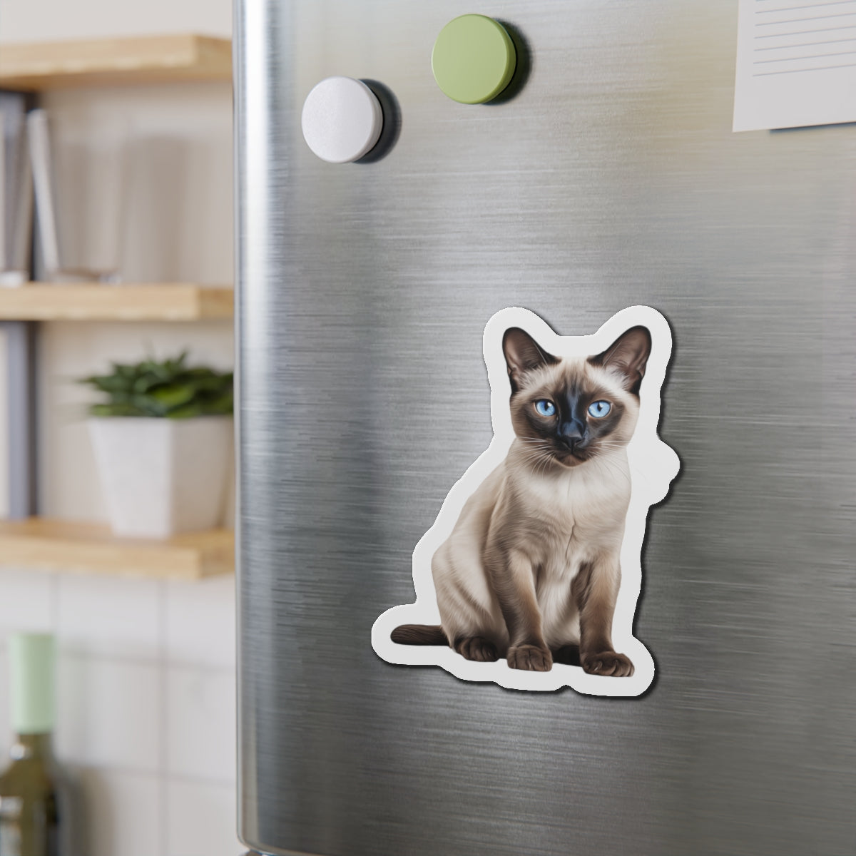 Siamese Magnet, Fridge Magnet, Cute Cat Magnet, Animal Lover Gift, Pet Owner Decor, Feline Kitchen Decor