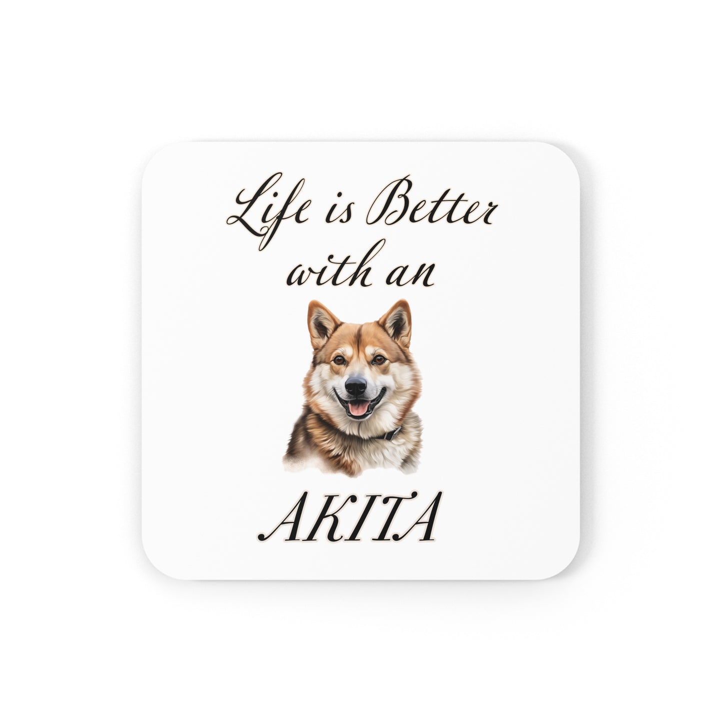 Akita Coaster Set - Corkwood