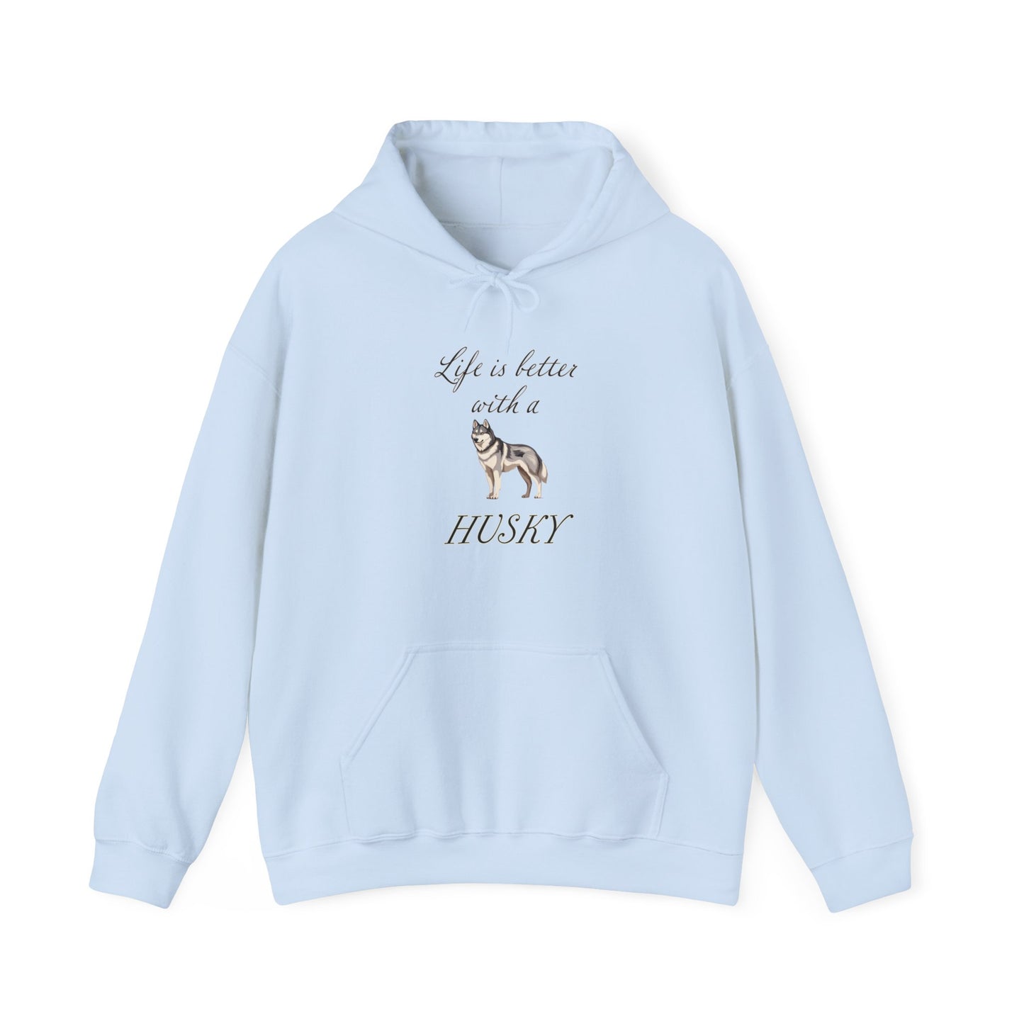 Life is Better with a Husky Hoodie - Unisex Heavy Blend Hooded Sweatshirt