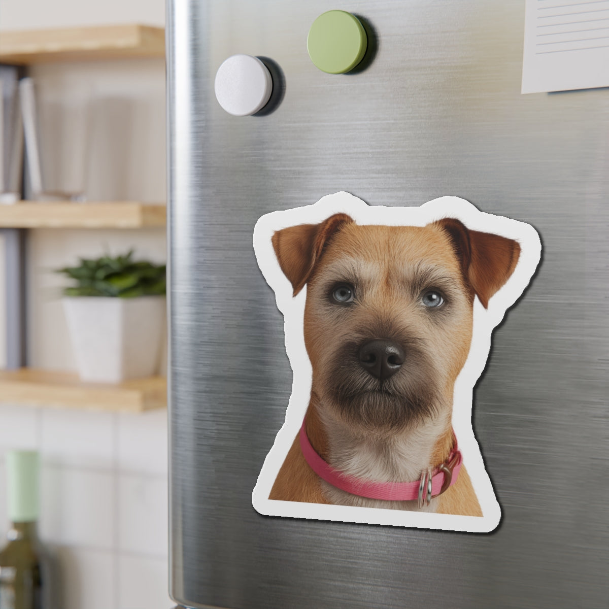 Border Terrier Die-Cut Magnet - Cute Dog Breed Refrigerator Magnet, Pet Lover Gift, Animal Decor, Fridge Decoration, Puppy Art Magnet