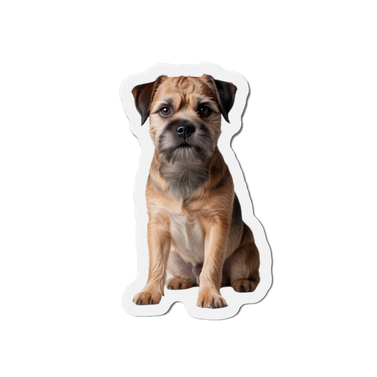 Border Terrier Die-Cut Magnet - Cute Dog Breed Refrigerator Magnet, Pet Lover Gift, Animal Decor, Fridge Decoration, Puppy Art Magnet