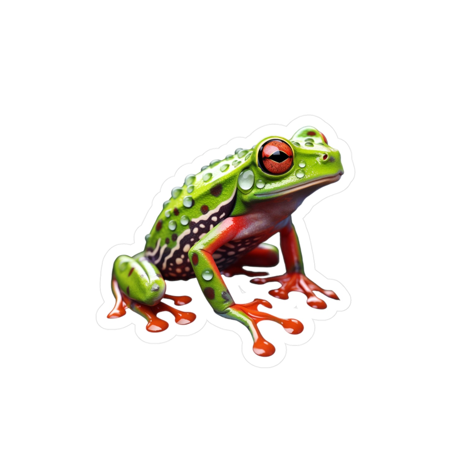 Frog Sticker | Frog Vinyl Decal | Car Decal | Laptop Sticker | Window Decal