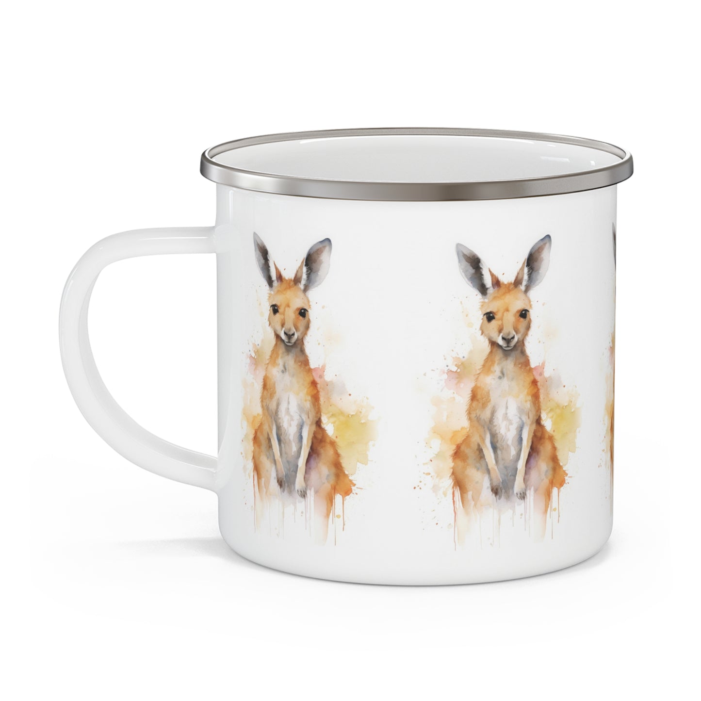 Kangaroo Enamel Camping Mug