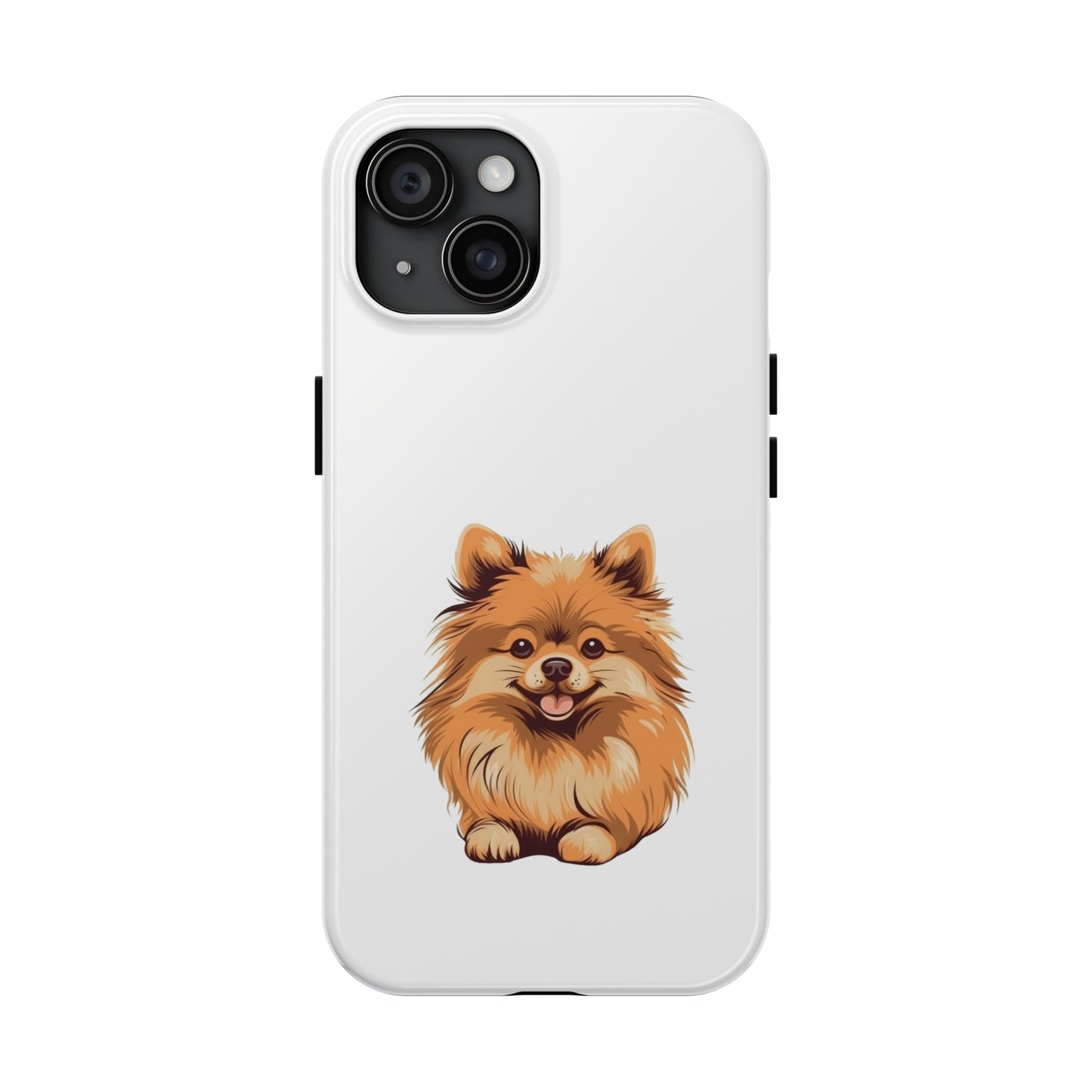 White Pomeranian Tough Phone Case