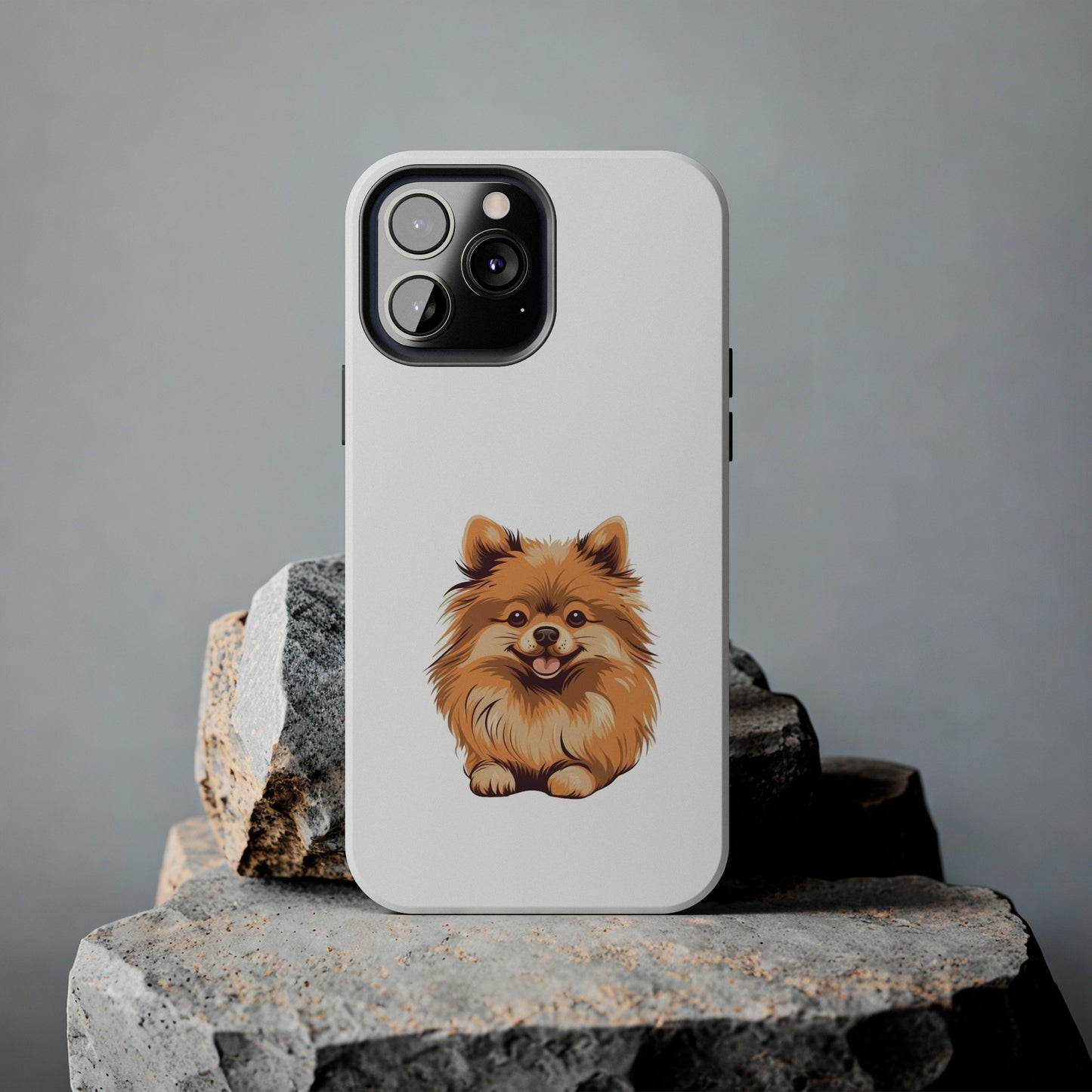 White Pomeranian Tough Phone Case
