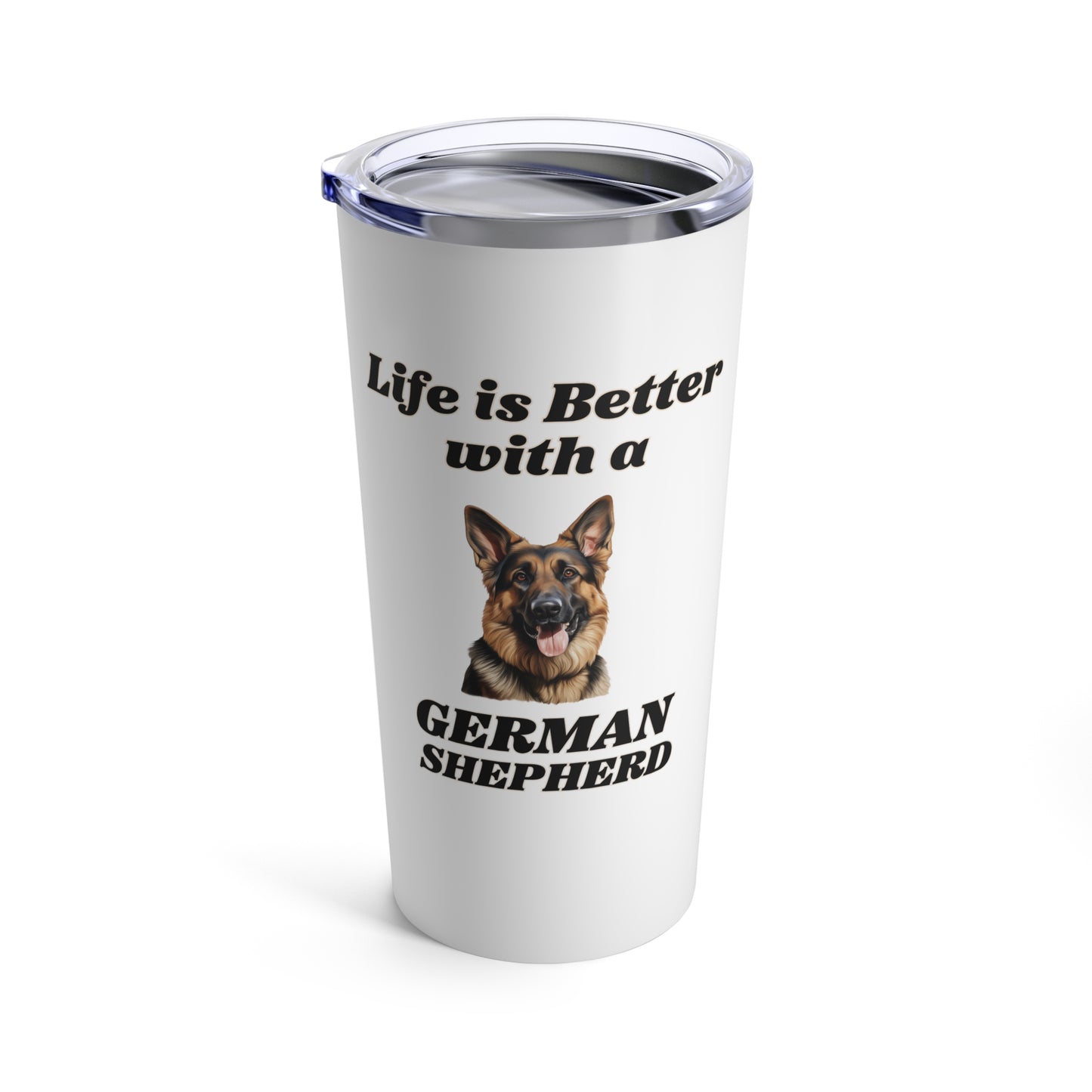 German Shepherd Tumbler, Stainless Steel 20oz