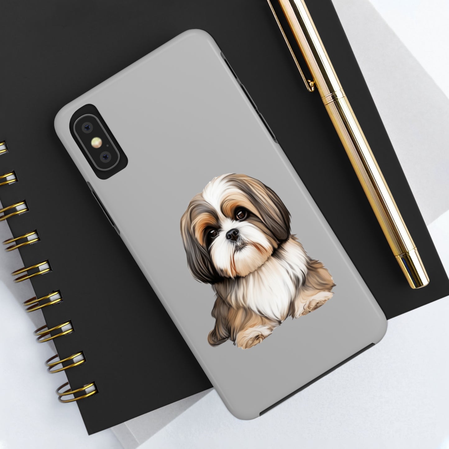 Light Grey Shih Tzu Tough Phone Case