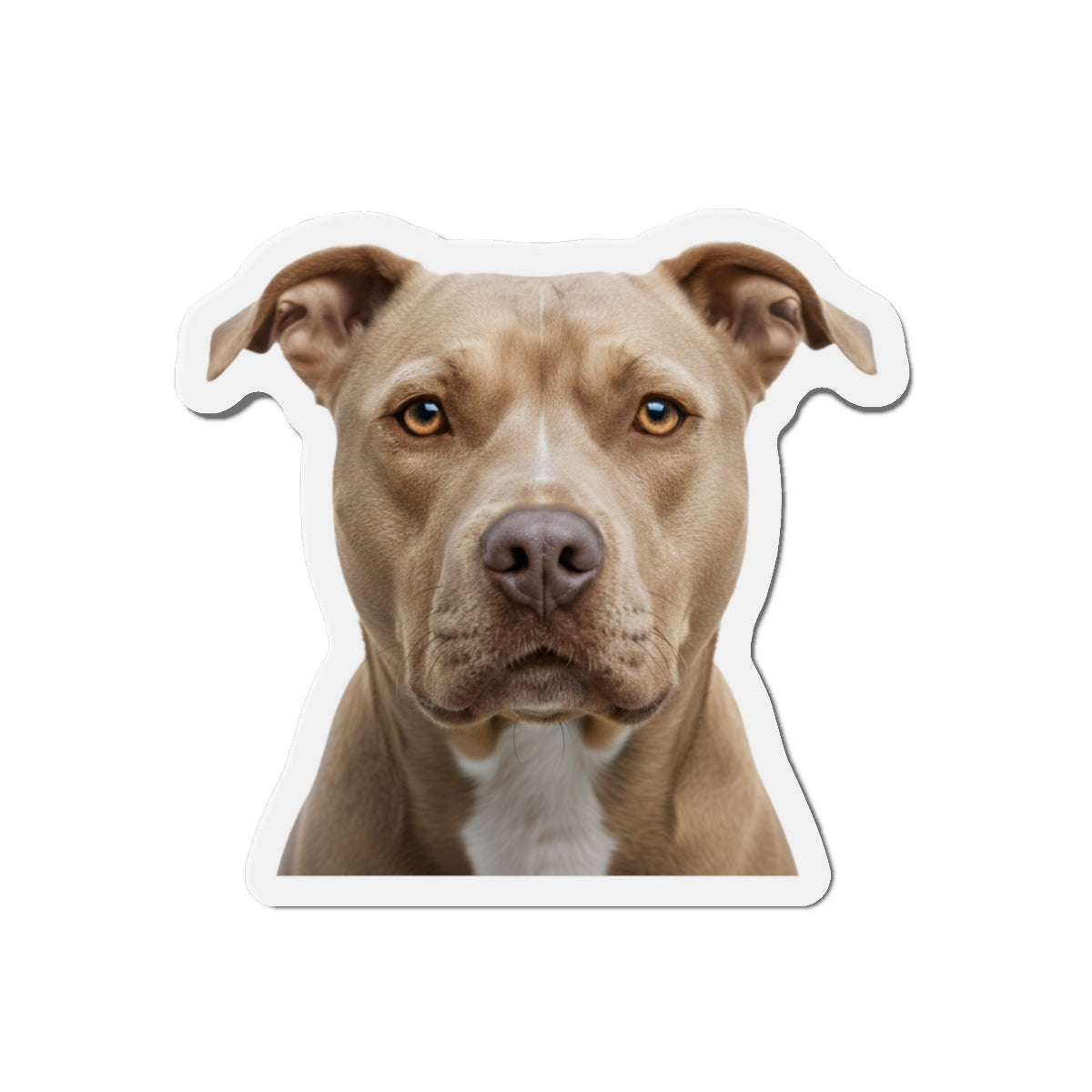 Pit Bull Die-Cut Magnet, Pet Lover Fridge Magnet, Animal Car Magnet, Cute Dog Kitchen Decor, Bull Terrier Gift