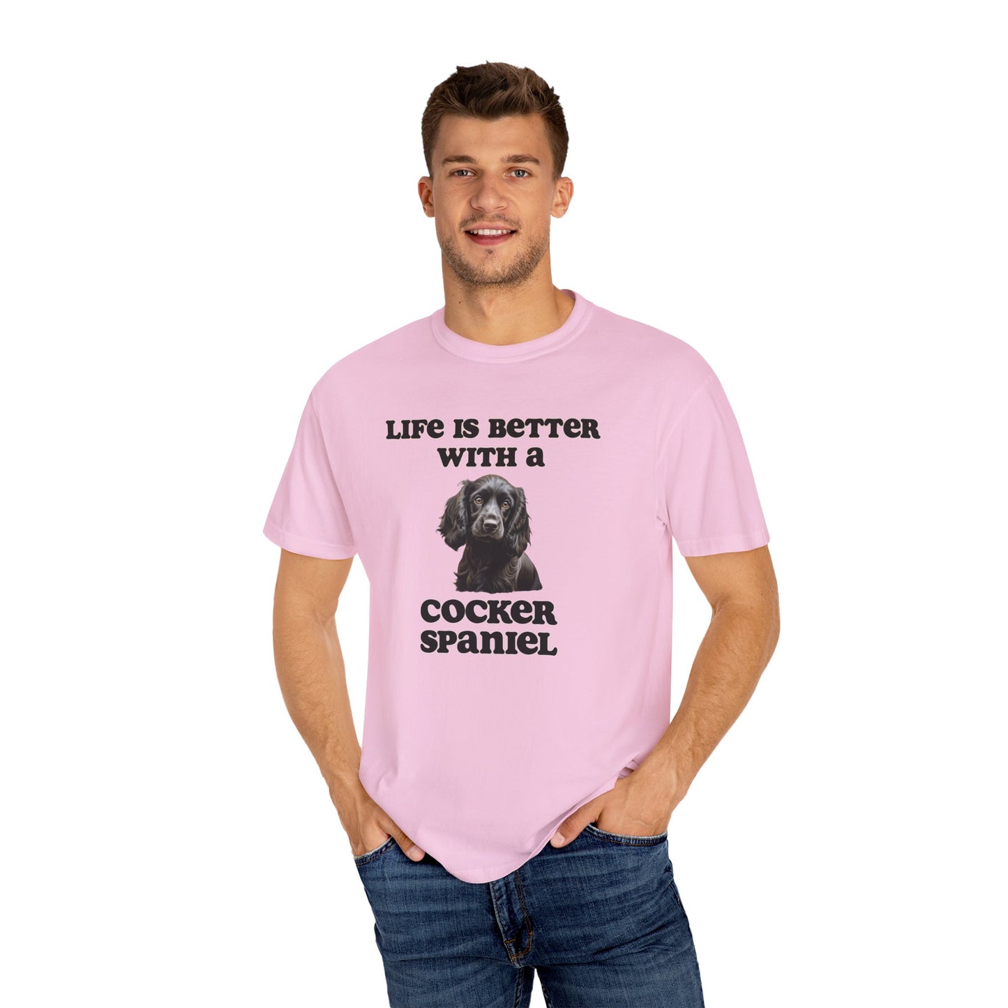 Black Cocker Spaniel Tshirt - Dog Mom Shirt, Dog Dad Shirt, gift for Dog Mom