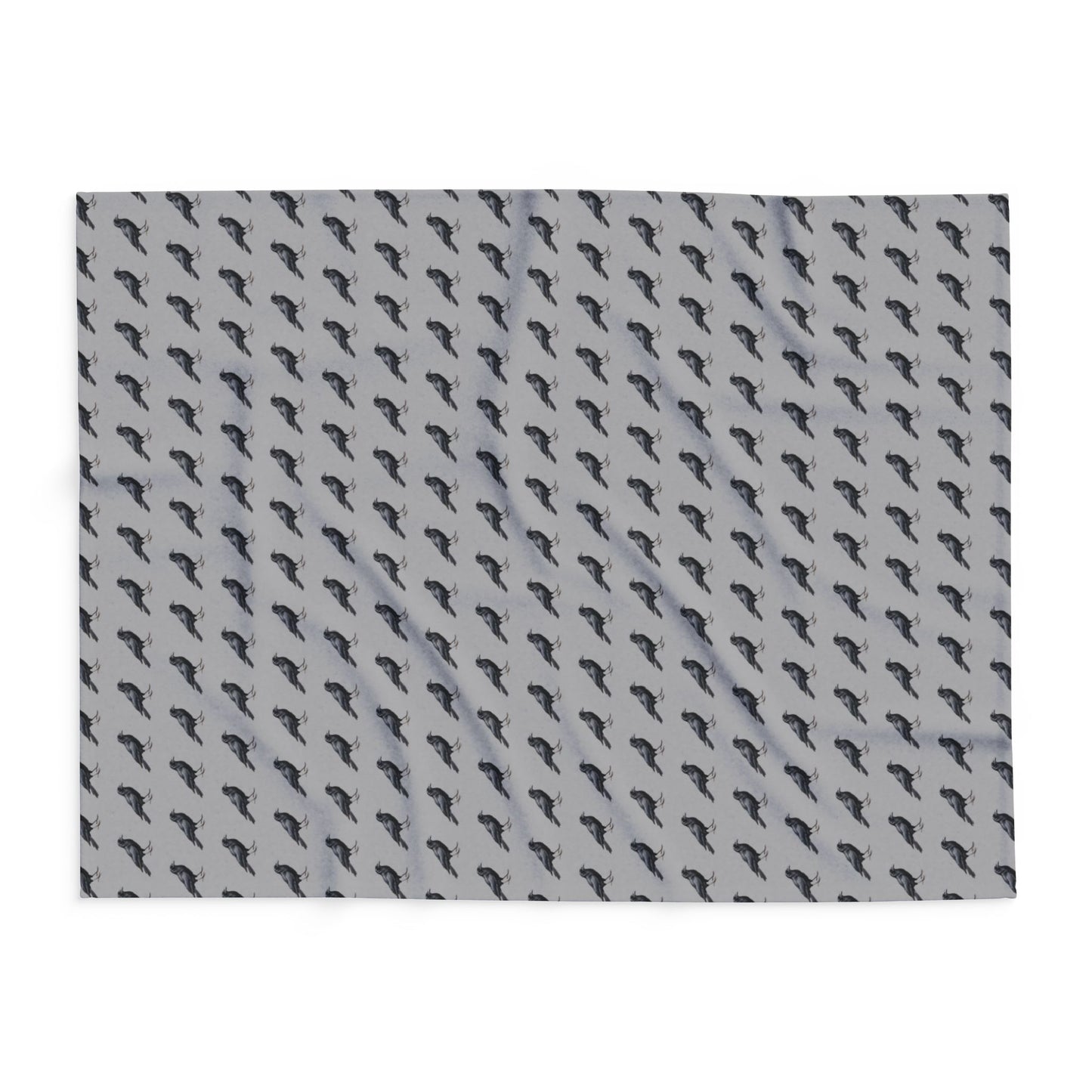 Crow Blanket | Arctic Fleece Bird Blanket | Bird Bedding | Bird Lover Gift | Throw