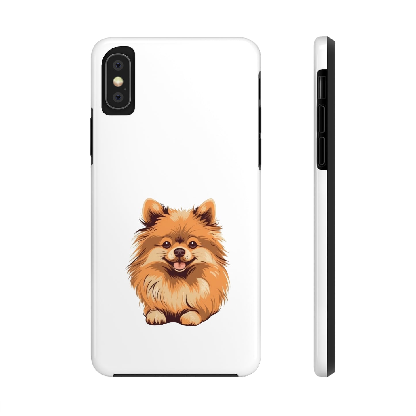 White Pomeranian Tough Phone Case
